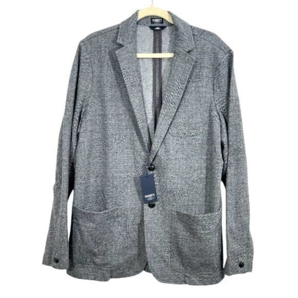 Faherty Inlet Herringbone Blazer Steel Rock Mens Large New $278 (MOH2420) - Picture 1 of 5